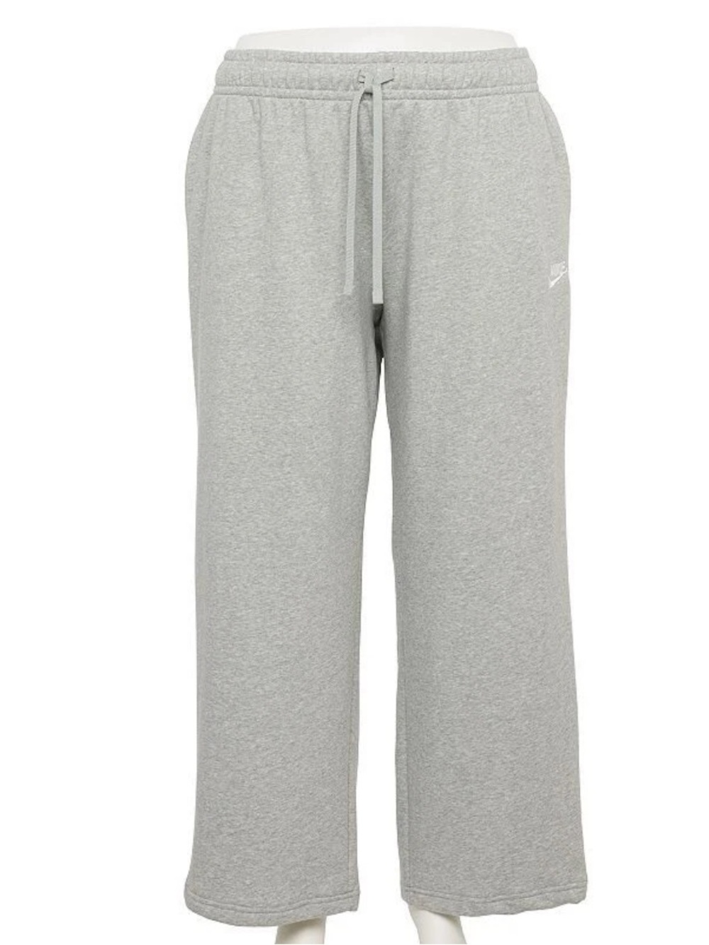 Nike Sportswear Women’s 4X Gray Fleece Sweatpants Mid Rise Full Length NWT